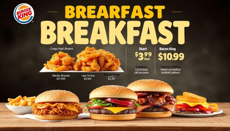 Burger King Breakfast Menu