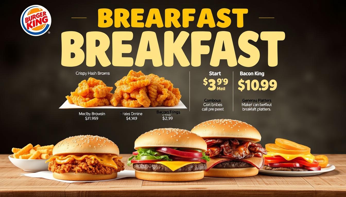 Burger King Breakfast Menu