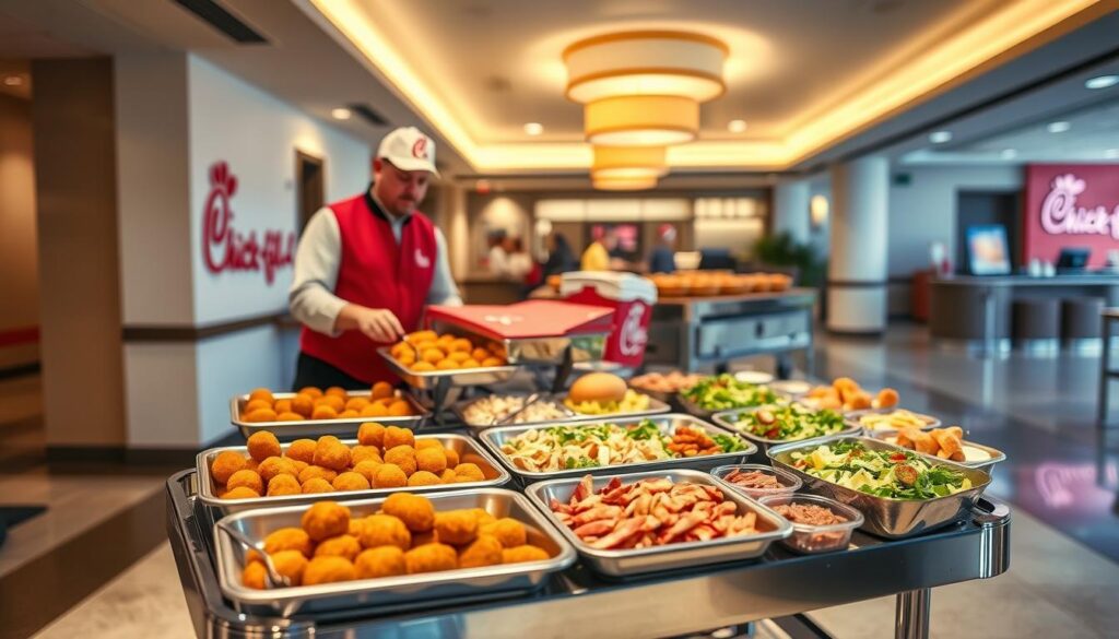 Chick-fil-A Catering Delivery Setup