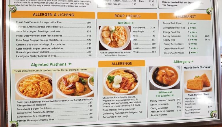 denny's allergen menu