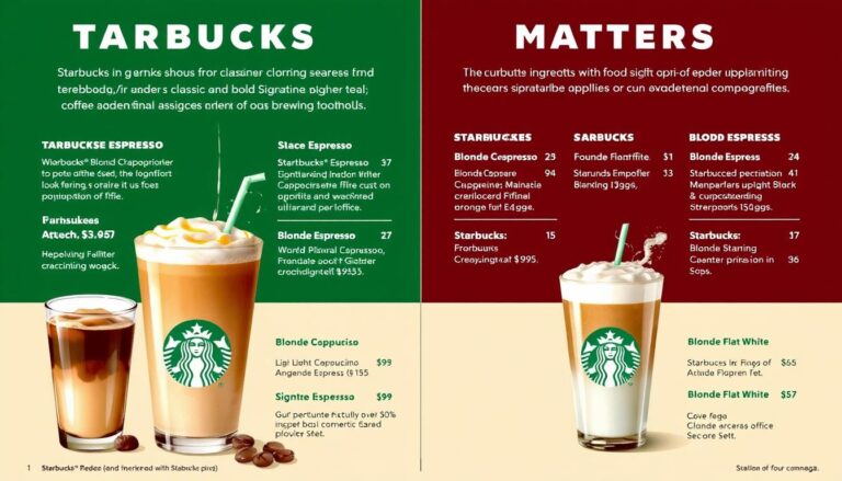 starbucks coffee menu