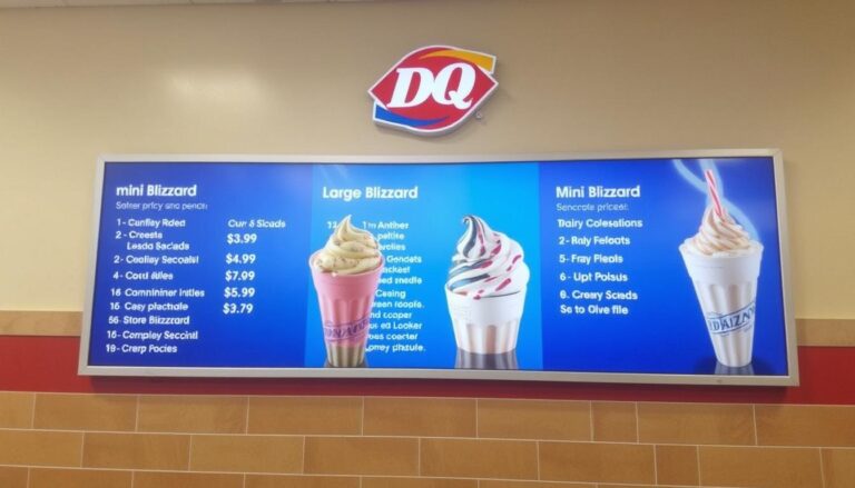 Dairy Queen Blizzard Menu Prices
